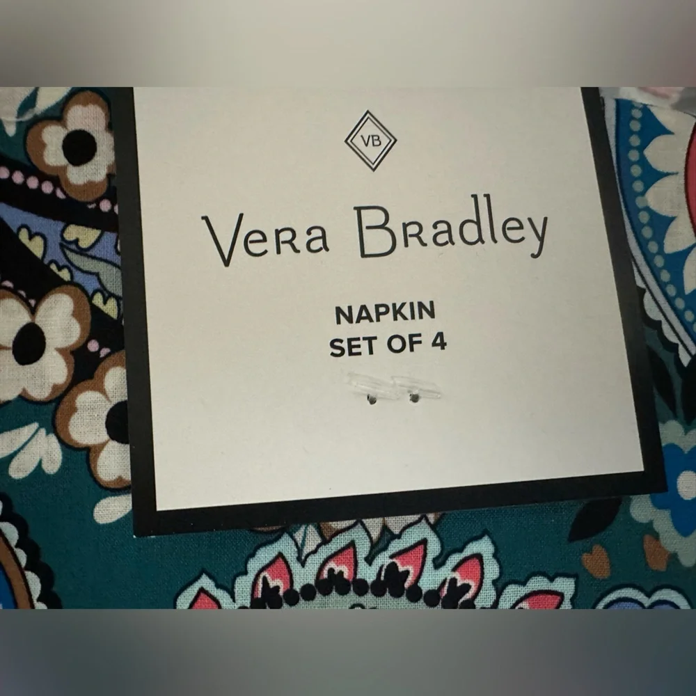 Vera Bradley Napkins in Haymarket PaisleyJewel | Set of 4